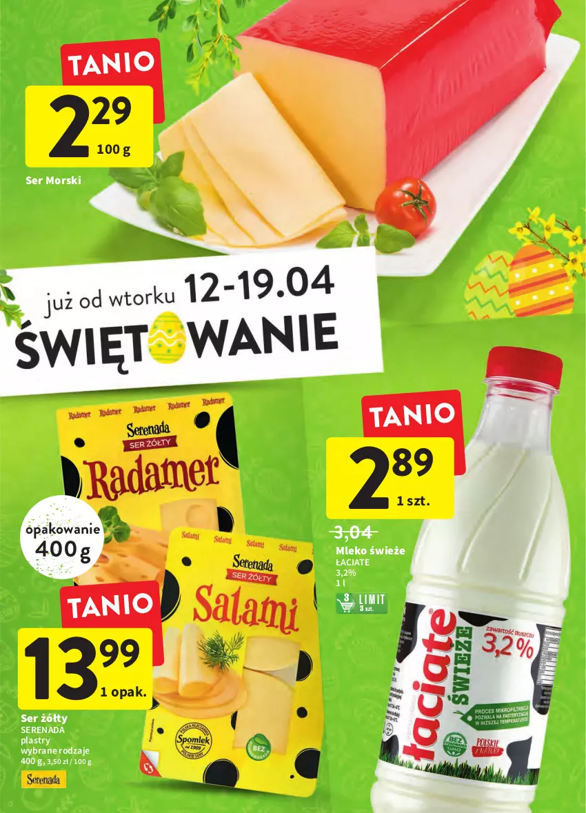 Gazetka promocyjna Intermarche - Wielkanoc - ważna 12.04 do 19.04.2022 - strona 9 - produkty: Mleko, Ser