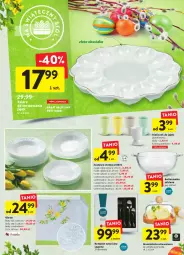 Gazetka promocyjna Intermarche - Wielkanoc - Gazetka - ważna od 19.04 do 19.04.2022 - strona 46 - produkty: Ser, Por, Maselniczka, Bulion, Salaterka, Lion, LANA, Talerz, Talerz deserowy, Wódka, Deser, Kieliszek, Obrus, Talerz głęboki