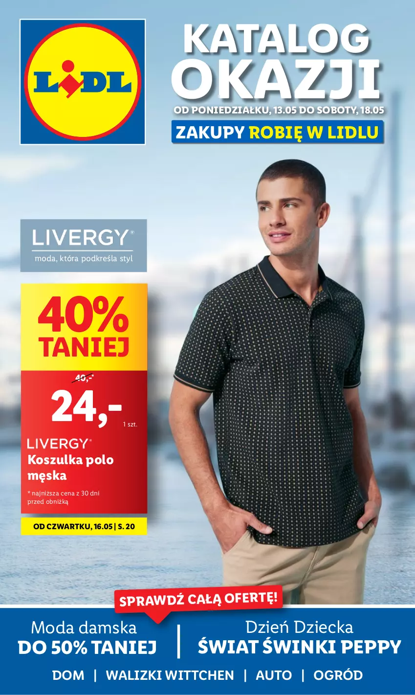 Gazetka promocyjna Lidl - GAZETKA - ważna 13.05 do 18.05.2024 - strona 1 - produkty: Kosz, Koszulka, Moda, Ogród, Wittchen