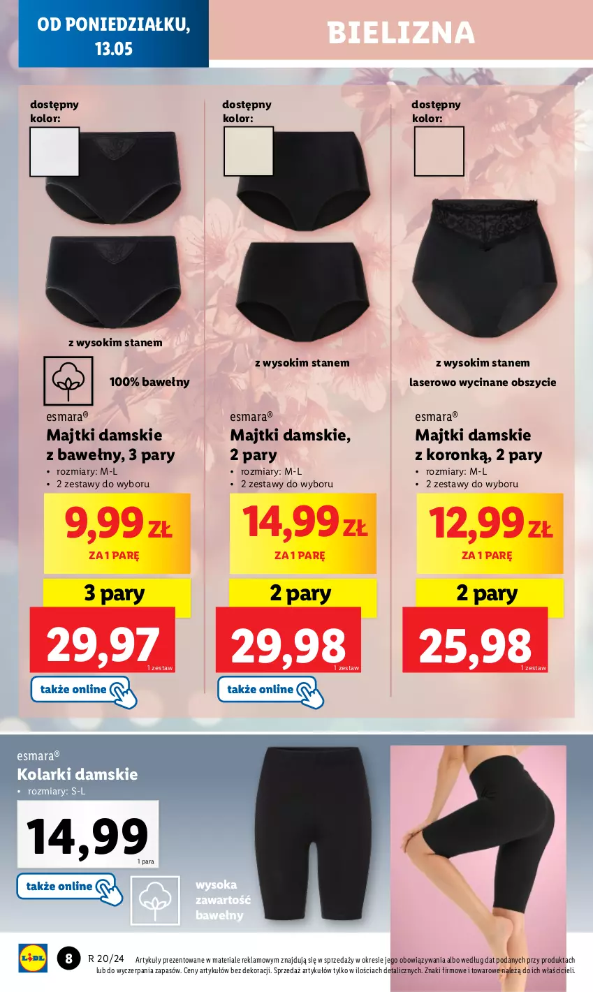 Gazetka promocyjna Lidl - GAZETKA - ważna 13.05 do 18.05.2024 - strona 12 - produkty: Bielizna, Majtki, Ser, Sok