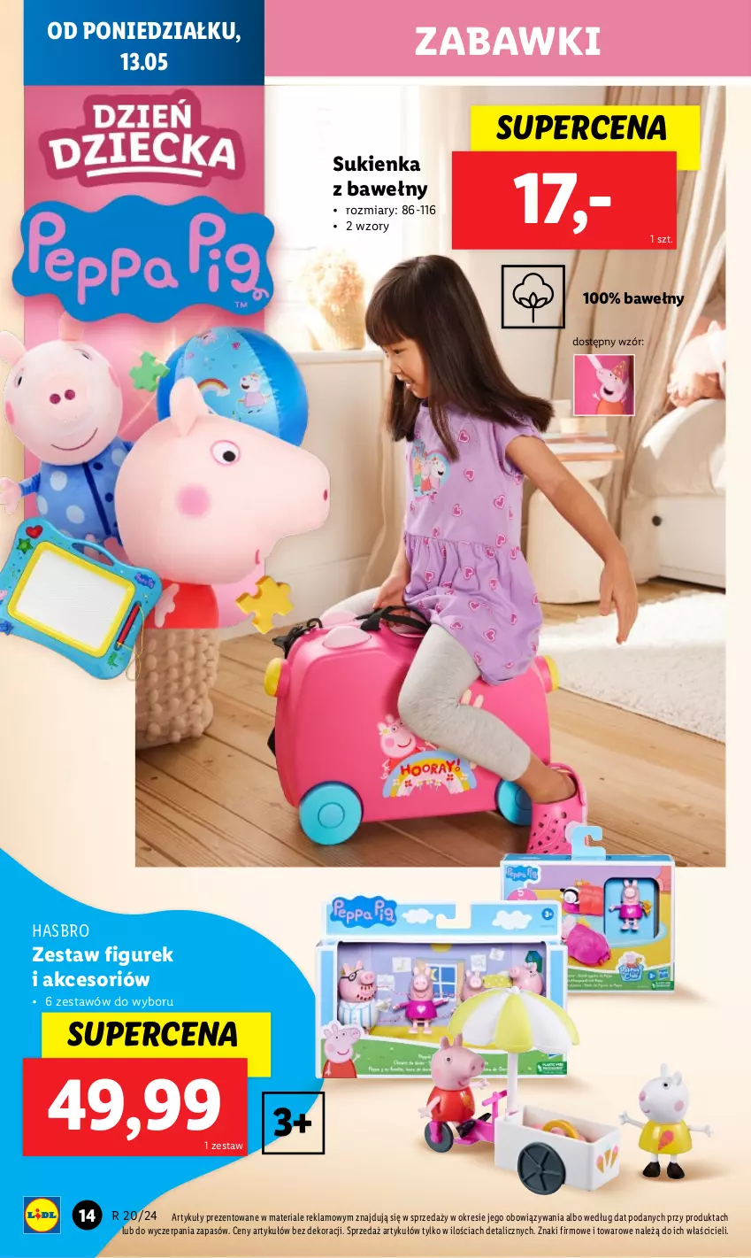 Gazetka promocyjna Lidl - GAZETKA - ważna 13.05 do 18.05.2024 - strona 20 - produkty: Hasbro, Sukienka