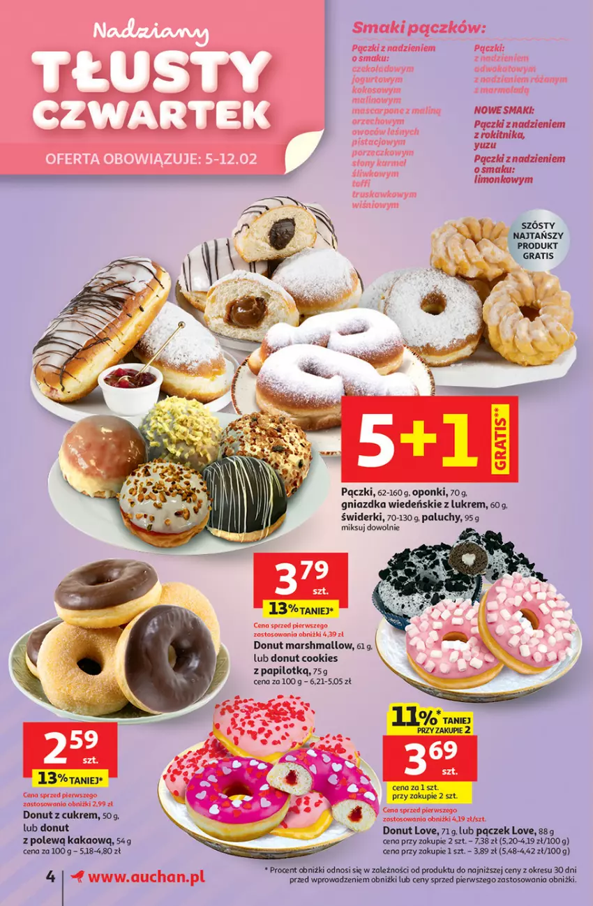 Gazetka promocyjna Auchan - Gazetka 30 Lat Supermarket Auchan - ważna 05.02 do 11.02.2026 - strona 4 - produkty: Donut, Gra, Kakao, Mars, Pączek