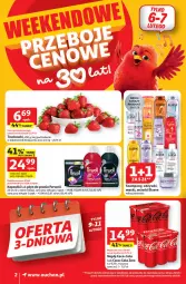 Gazetka promocyjna Auchan - Gazetka 30 Lat Supermarket Auchan - Gazetka - ważna od 11.02 do 11.02.2026 - strona 2 - produkty: Płyn do prania, Elseve, Truskawki, Coca-Cola, Szampon, Perwoll, Napój