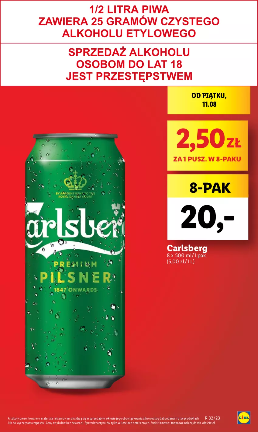 Gazetka promocyjna Lidl - GAZETKA - ważna 10.08 do 12.08.2023 - strona 11 - produkty: Carlsberg