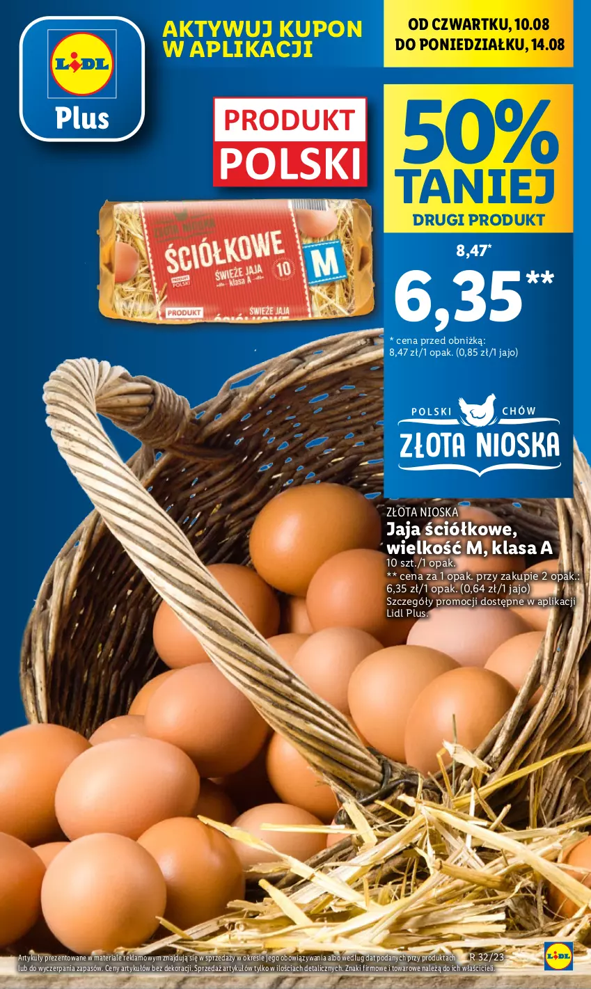 Gazetka promocyjna Lidl - GAZETKA - ważna 10.08 do 12.08.2023 - strona 13 - produkty: Jaja