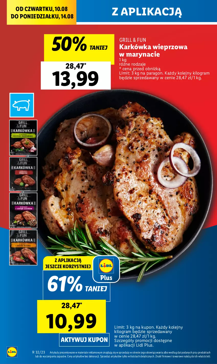 Gazetka promocyjna Lidl - GAZETKA - ważna 10.08 do 12.08.2023 - strona 2 - produkty: Gra, Grill, Karkówka wieprzowa, Olej