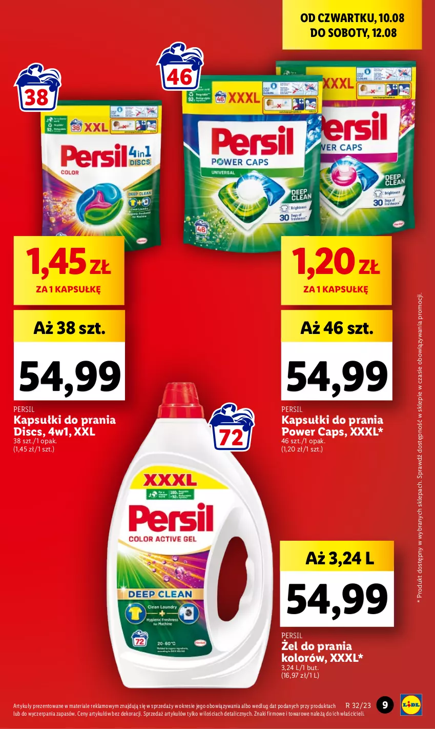 Gazetka promocyjna Lidl - GAZETKA - ważna 10.08 do 12.08.2023 - strona 21 - produkty: Kapsułki do prania, Persil