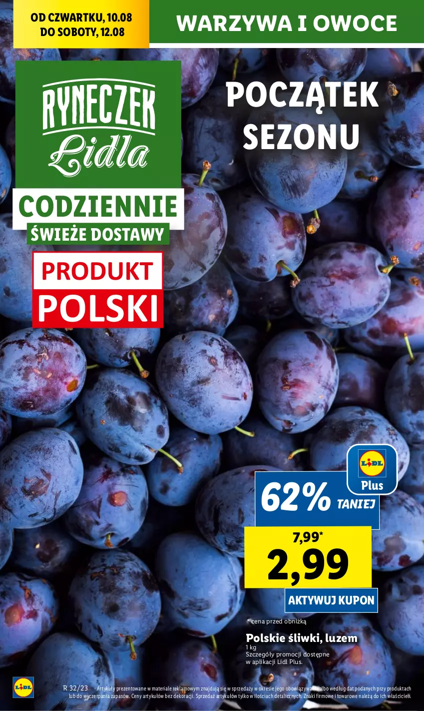 Gazetka promocyjna Lidl - GAZETKA - ważna 10.08 do 12.08.2023 - strona 30 - produkty: Owoce, Warzywa, Warzywa i owoce