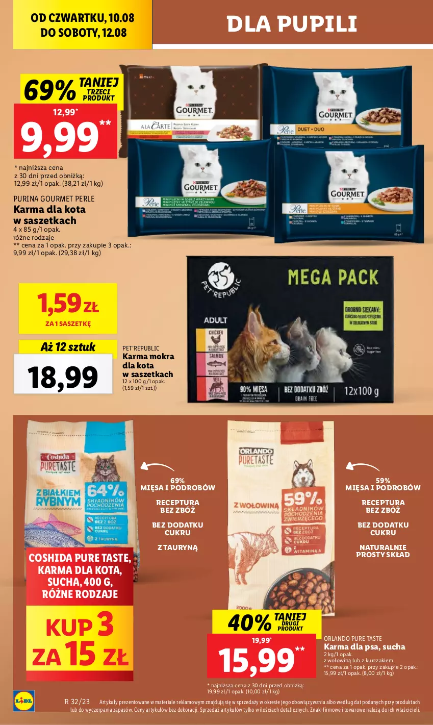 Gazetka promocyjna Lidl - GAZETKA - ważna 10.08 do 12.08.2023 - strona 74 - produkty: Kurczak, Pur, Purina