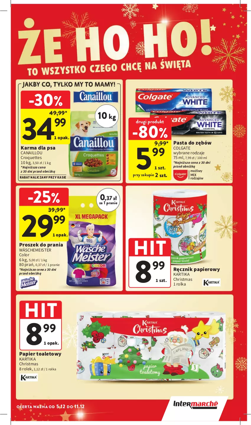 Gazetka promocyjna Intermarche - Gazetka Intermarche - ważna 05.12 do 11.12.2024 - strona 13 - produkty: Canaillou, Colgate, LG, Papier, Papier toaletowy, Pasta do zębów, Proszek do prania, Ręcznik