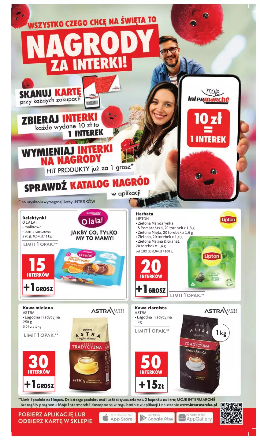 Gazetka promocyjna Intermarche - Gazetka Intermarche - ważna 05.12 do 11.12.2024 - strona 45 - produkty: Gra, Granat, Herbata, Kawa, Kawa mielona, Kawa ziarnista, Lipton, Mięta