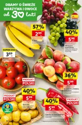 Gazetka promocyjna Auchan - Gazetka 30 Lat Hipermarket Auchan - Gazetka - ważna od 02.09 do 02.09.2026 - strona 4 - produkty: Banany, Warzywa, Papryka czerwona, Papryka, Warzywa i owoce, Ziemniaki, Winogrona, Brzoskwinie, Owoce, Wino