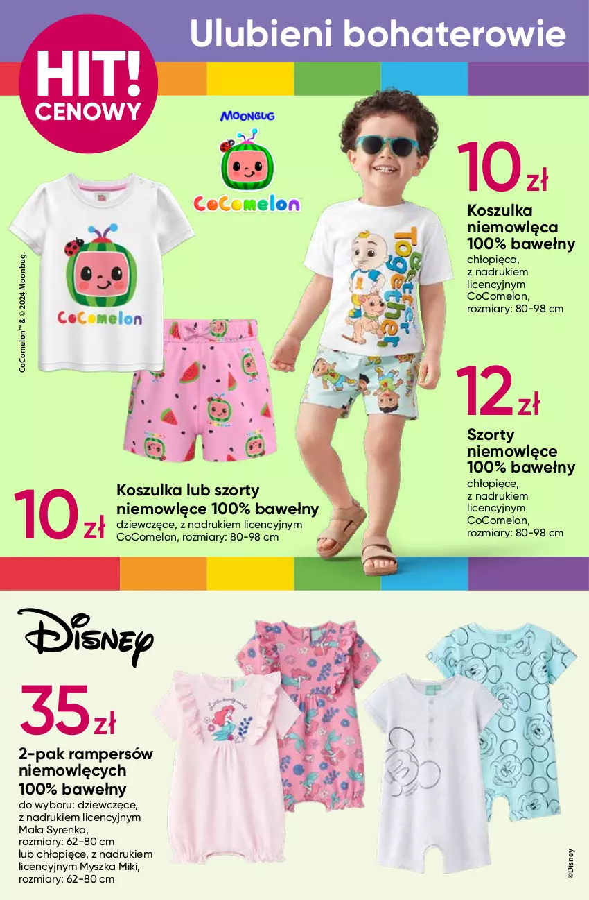 Gazetka promocyjna Pepco - Świat zabawy - ważna 23.05 do 05.06.2024 - strona 6 - produkty: Disney, Dzieci, Kosz, Koszula, Koszulka, Melon, Mysz, Psi Patrol, Sok, Szorty, Top