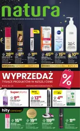 Gazetka promocyjna Drogerie Natura - Gazetka Drogerie Natura - Gazetka - ważna od 02.02 do 02.02.2024 - strona 1 - produkty: Woda perfumowana, Krem do twarzy, Por, Puf, Podkład do twarzy, Calvin Klein, Mleczko do ciała, Perfum, Clin, Pasta do zębów, KOBO, Taft, Tera, Lack, Perła, Mleczko, Puder prasowany, Puder, Max Factor, Ziaja, Bourjois, Lakier do włosów, Woda, Nivea, Podkład, Lakier, Mleko, Fa