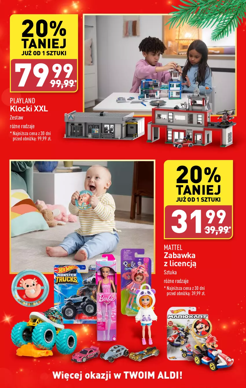 Gazetka promocyjna Aldi - Artykuły przemysłowe i tekstylia - ważna 04.12 do 07.12.2024 - strona 3 - produkty: Klocki, Mattel, Zabawka