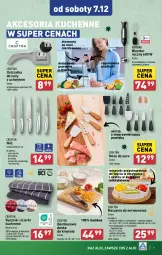 Gazetka promocyjna Aldi - Artykuły przemysłowe i tekstylia - Gazetka - ważna od 07.12 do 07.12.2024 - strona 9 - produkty: Ser, Noż, Ostrzałka do noży, Blender ręczny, Blender, Nóż uniwersalny, Miseczka, Stojak, Pojemnik, Deska do krojenia, Taca, Wełna, Ręcznik, Chleb, Fa