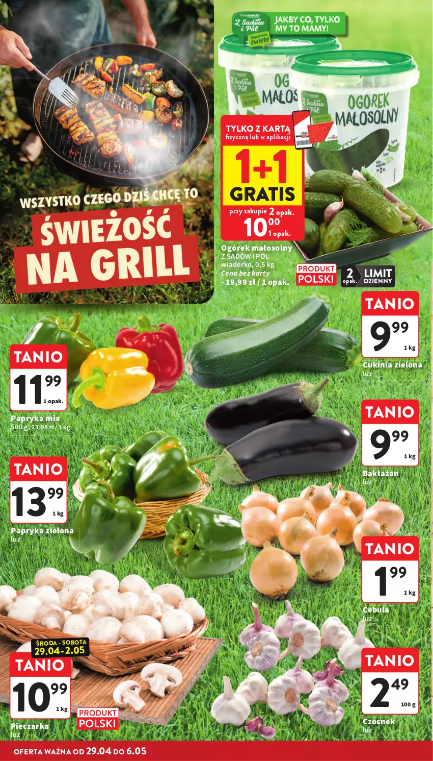 Gazetka promocyjna Intermarche - Gazetka Intermarche - ważna 29.04 do 06.05.2026 - strona 12 - produkty: Cebula, Czosnek, Gra, Ogórek, Papryka, Piec, Pieczarka
