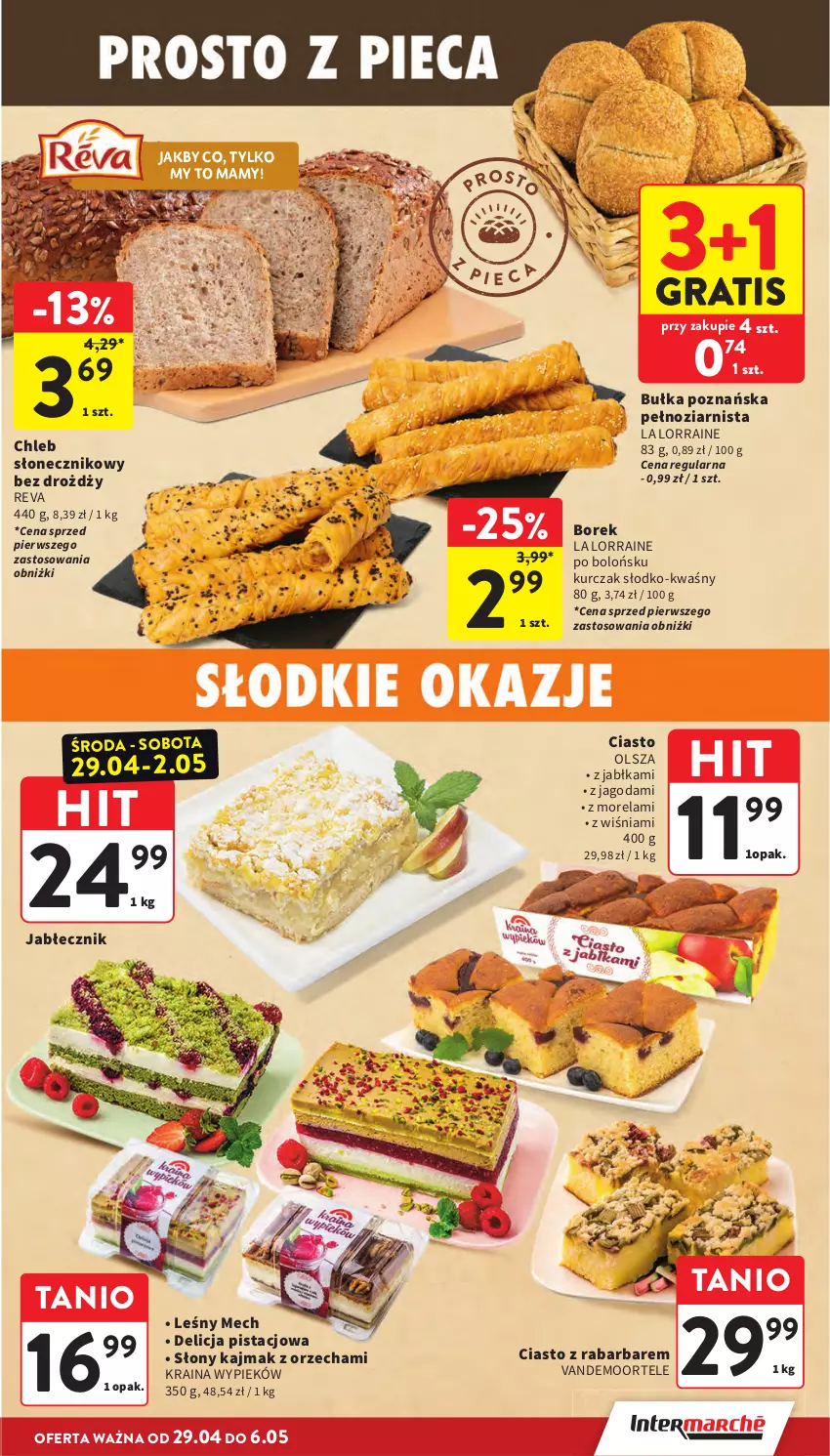 Gazetka promocyjna Intermarche - Gazetka Intermarche - ważna 29.04 do 06.05.2026 - strona 19 - produkty: Bułka, Chleb, Gra, Jabłka, Kurczak, Morela