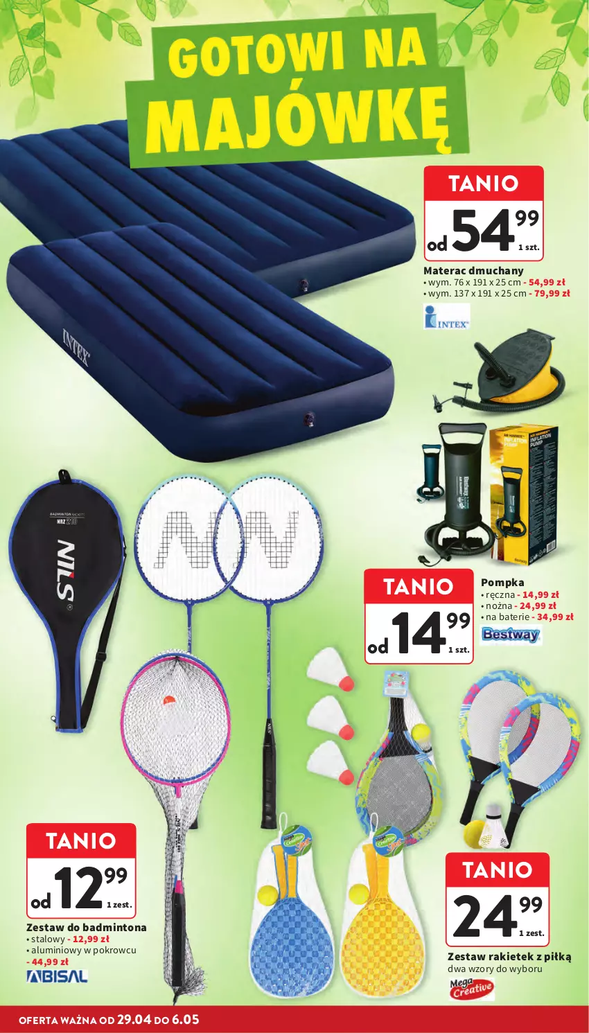 Gazetka promocyjna Intermarche - Gazetka Intermarche - ważna 29.04 do 06.05.2026 - strona 38 - produkty: Materac, Materac dmuchany, Noż, Pompka, Tera