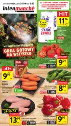 Gazetka promocyjna Intermarche - Gazetka Intermarche - Gazetka - ważna od 06.05 do 06.05.2026 - strona 1 - produkty: Piwa, Piwo, Kurczak, Gra, Filet z piersi kurczaka, Papryka czerwona, Papryka, Ogórek, Duda, Grunt, Kiełbasa, Pomidor malinowy