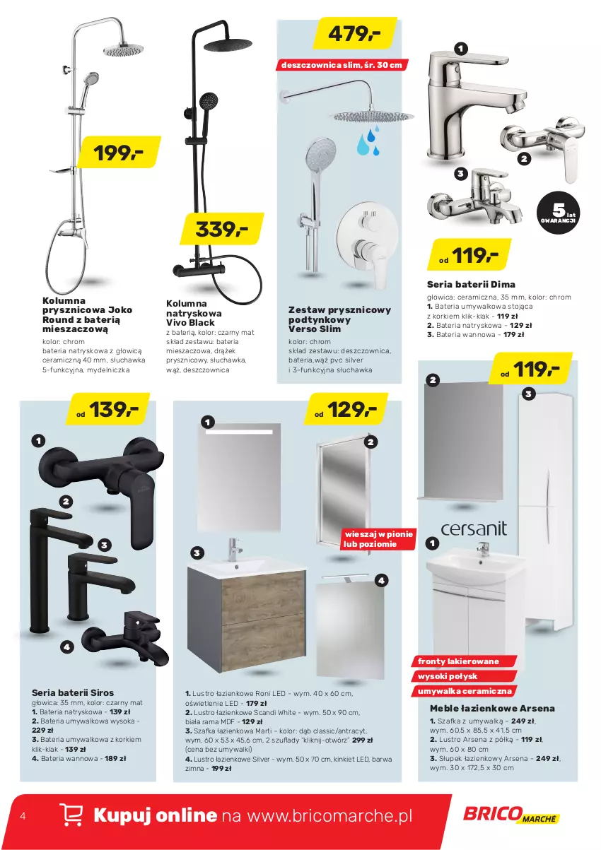 Gazetka promocyjna Bricomarche - Gazetka 
                    17.02
                    do
                    27.02 - ważna 17.02 do 27.02.2021 - strona 4 - produkty: Bateria, Deska wolnoopadająca, Dozownik, Dozownik mydła, Drzwi, Gres, Gres szkliwiony, Kosz, Kubek, Lack, Lustro, Miska, Mydelniczka, Papier, Parawan nawannowy, Por, Pur, Rama, Ręcznik, Słupek, Słupek wiszący, Szafka, Szafka łazienkowa, Szczotka, Termos, Tran, Umywalka, Wanna, Wieszak