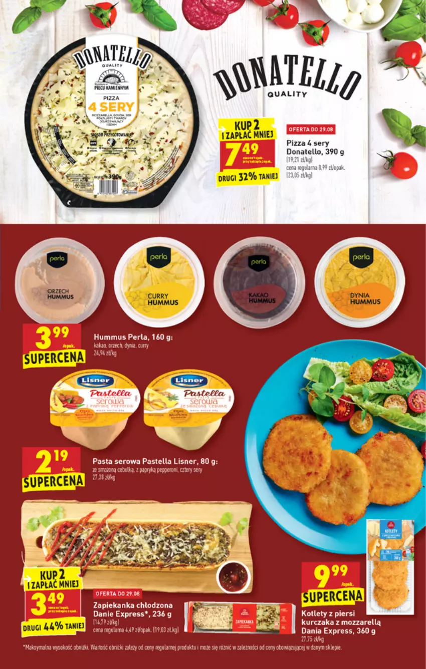 Gazetka promocyjna Biedronka - W tym tygodniu - ważna 26.08 do 01.09.2021 - strona 33 - produkty: Hummus, Kotlet, Kurczak, Lisner, Mus, Pastella, Pizza, Ser, Zapiekanka