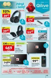 Gazetka promocyjna Auchan - Gazetka 30 Lat Hipermarket Auchan - Gazetka - ważna od 02.09 do 02.09.2026 - strona 45 - produkty: LED TV, Gra, Telefon, Pendrive, Słuchawki, Soundbar, Tarka, Słuchawki bezprzewodowe, Mysz, HD ready, Subwoofer, Latarka