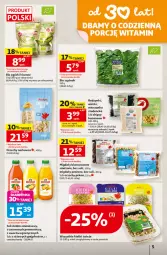 Gazetka promocyjna Auchan - Gazetka 30 Lat Hipermarket Auchan - Gazetka - ważna od 02.09 do 02.09.2026 - strona 5 - produkty: Sok, Migdały, Ananas, Chipsy, Kiełki, Miód, Rodzynki, Grejpfrut, Szpinak