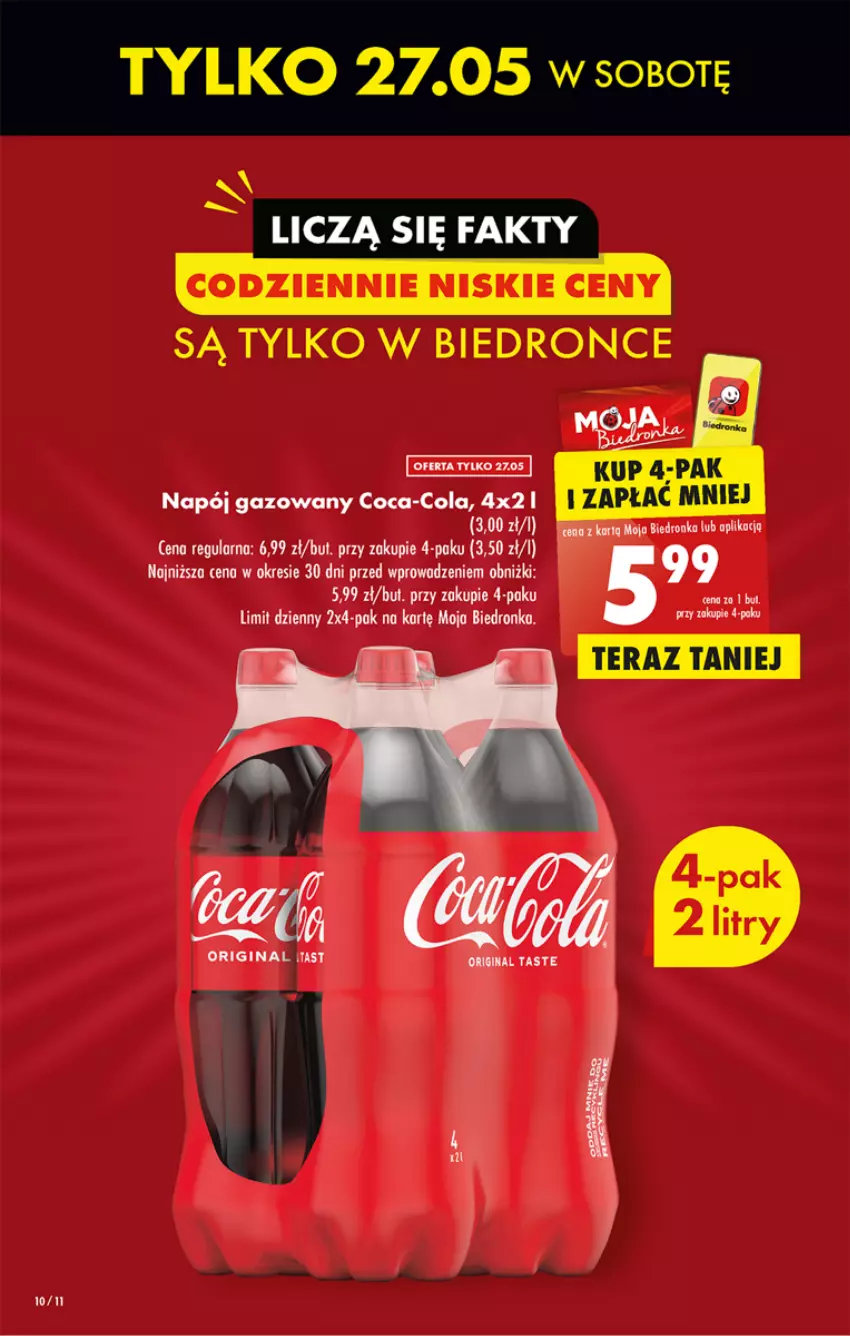 Gazetka promocyjna Biedronka - ważna 25.05 do 31.05.2023 - strona 10 - produkty: Coca-Cola, Dron, Gin, Napój, Napój gazowany