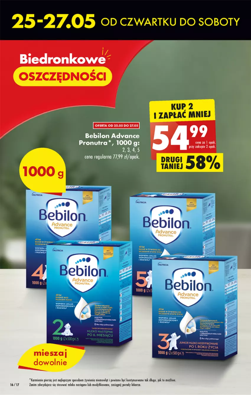 Gazetka promocyjna Biedronka - ważna 25.05 do 31.05.2023 - strona 16 - produkty: Be Be, BEBILON, Dron, Por