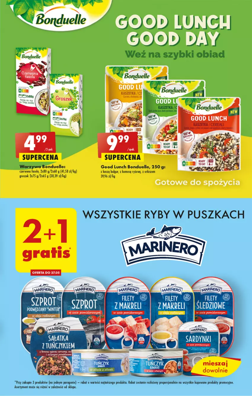 Gazetka promocyjna Biedronka - ważna 25.05 do 31.05.2023 - strona 39 - produkty: Bonduelle, Bulgur, Fa, Fasola, Groszek, Kaszetka, LG, Por, Ryż, Ser, Warzywa