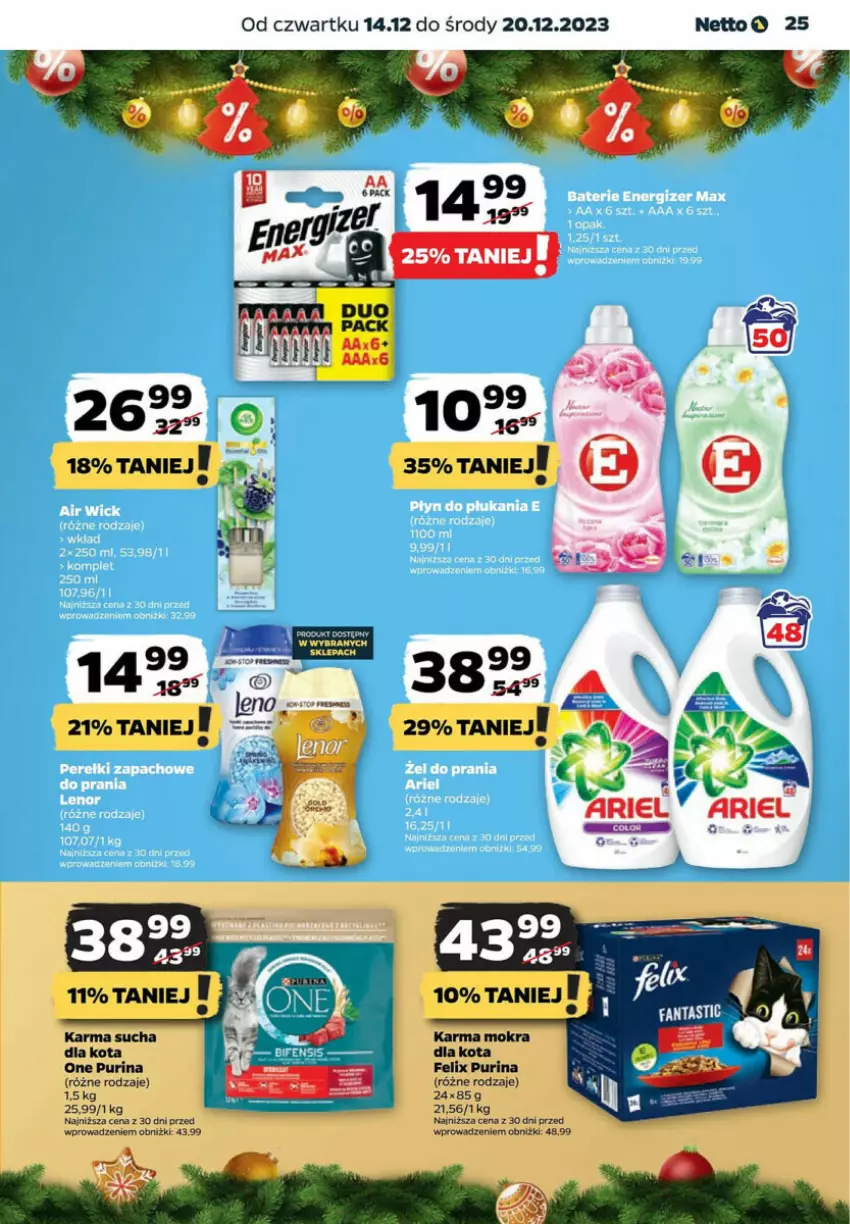 Gazetka promocyjna Netto - ważna 14.12 do 20.12.2023 - strona 18 - produkty: Felix, LG, Pur, Purina