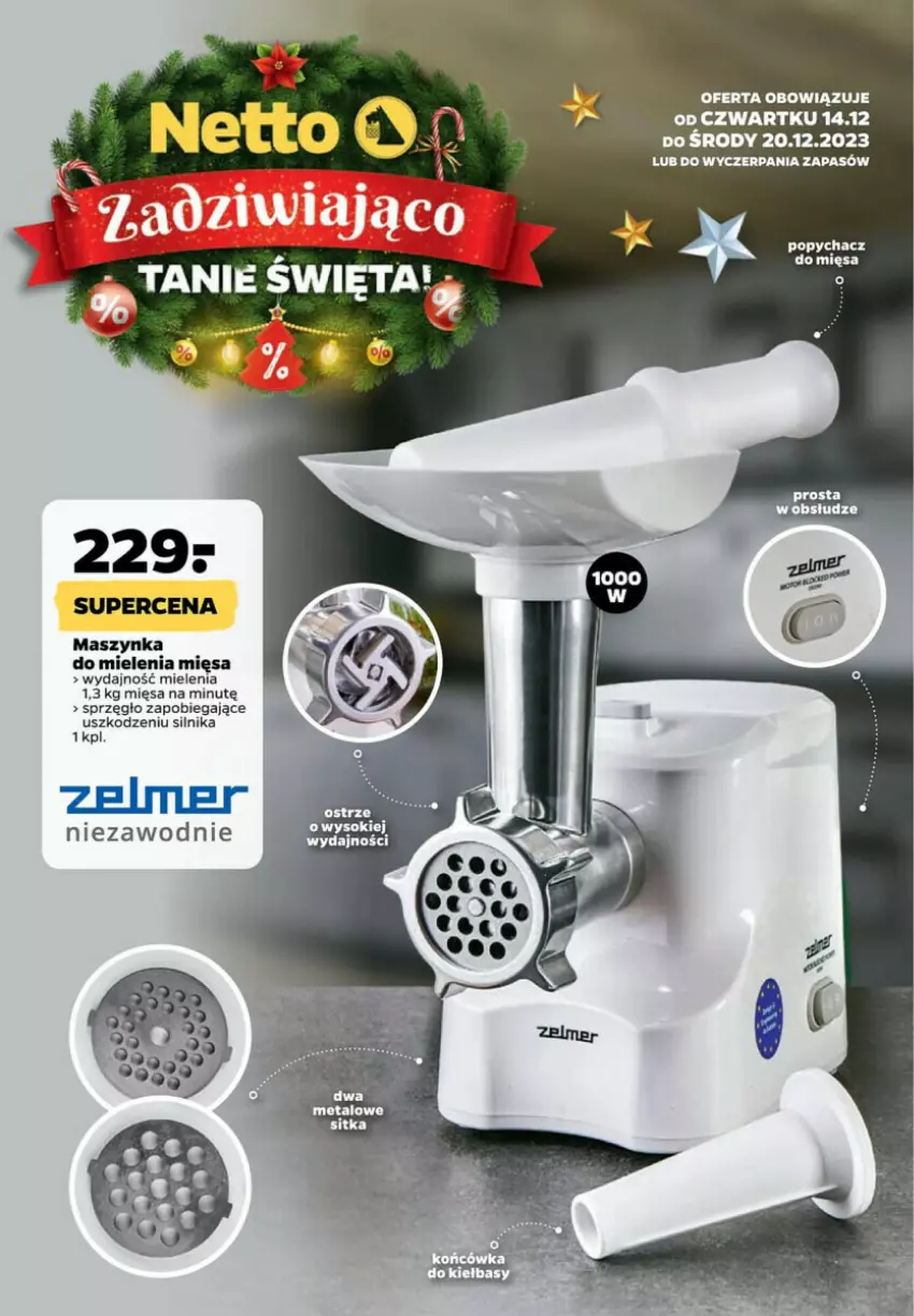 Gazetka promocyjna Netto - ważna 14.12 do 20.12.2023 - strona 22 - produkty: Maszynka, Maszynka do mielenia, Szynka