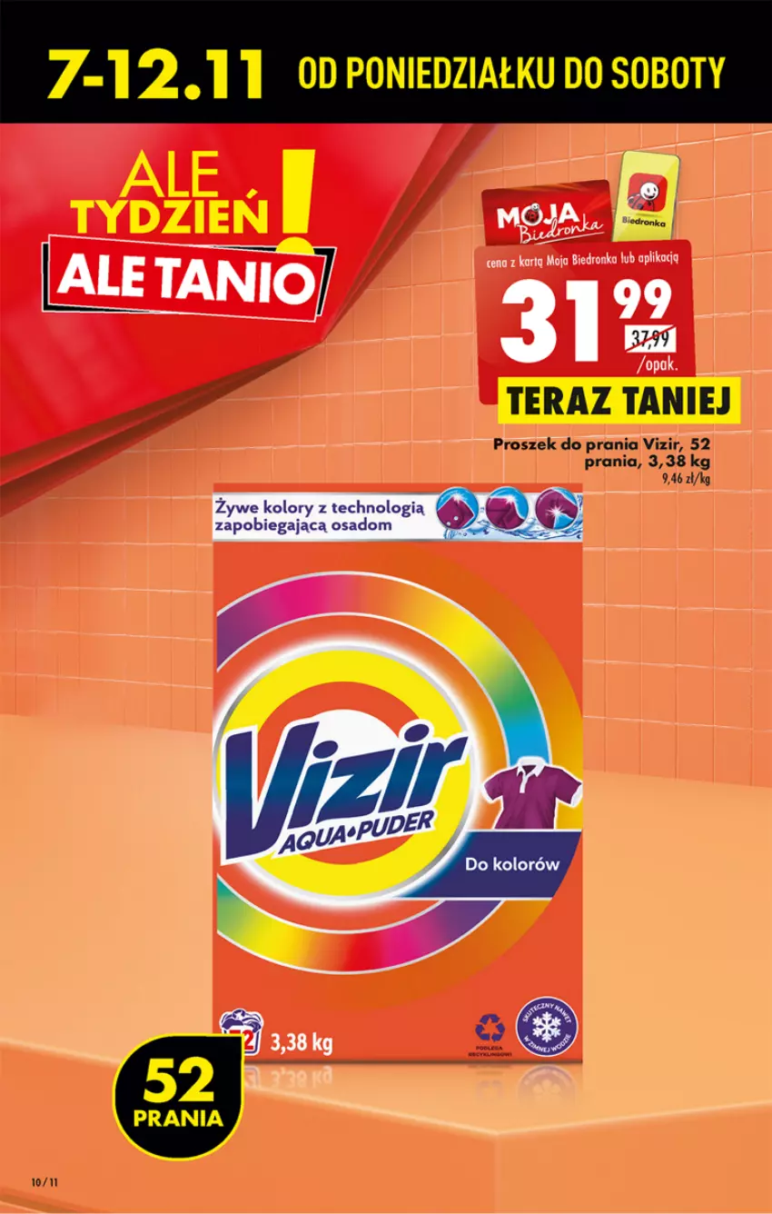 Gazetka promocyjna Biedronka - W tym tygodniu P - ważna 07.11 do 12.11.2022 - strona 10 - produkty: Dron, Proszek do prania, Tera, Vizir