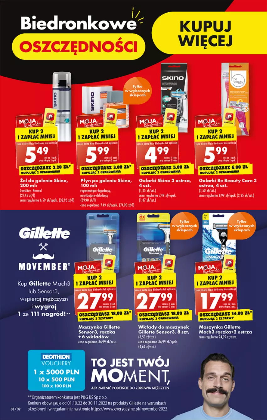 Gazetka promocyjna Biedronka - W tym tygodniu P - ważna 07.11 do 12.11.2022 - strona 38 - produkty: Be Be, Dron, Gillette, Gra, LG, Mach3