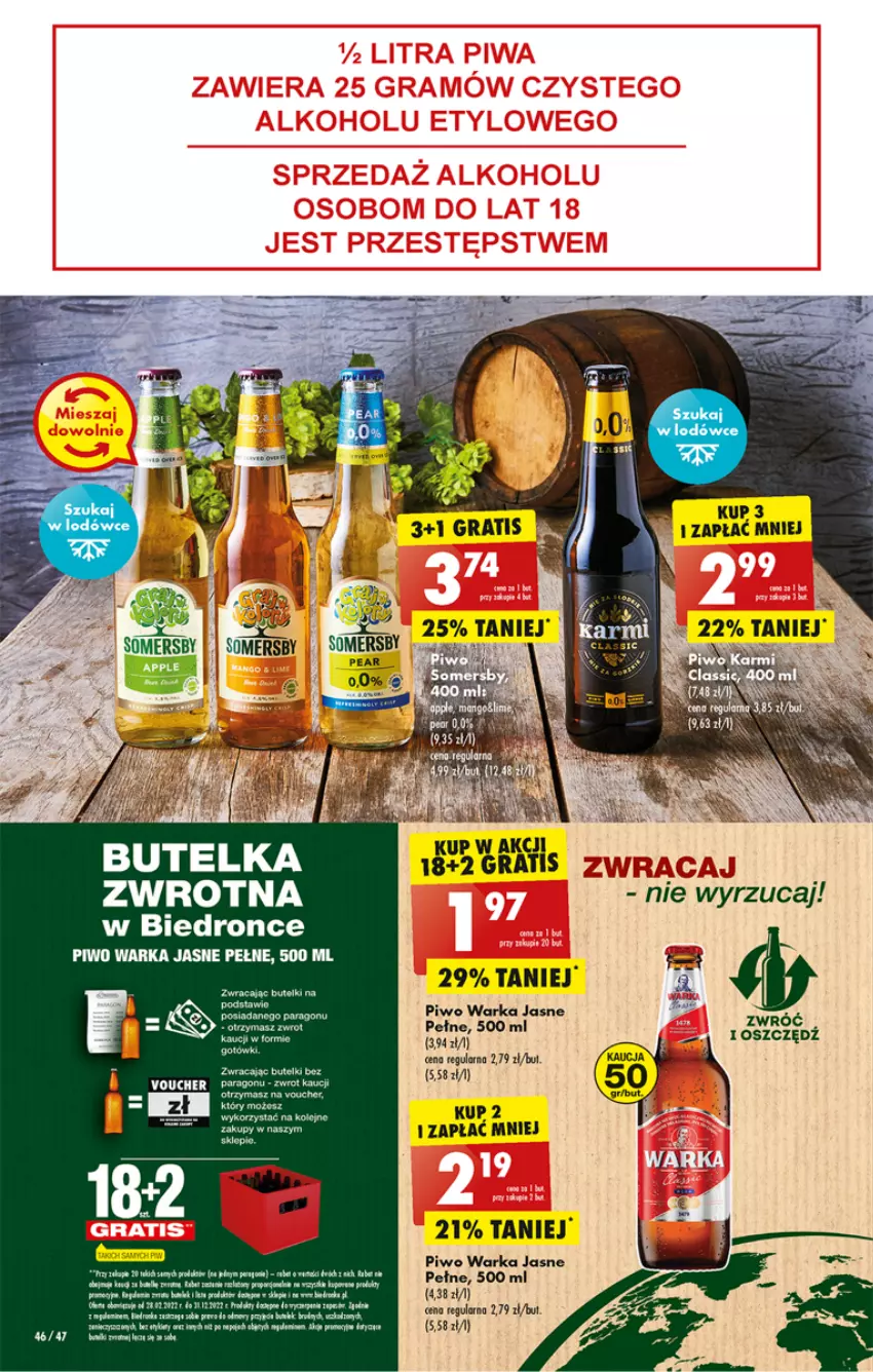 Gazetka promocyjna Biedronka - W tym tygodniu P - ważna 07.11 do 12.11.2022 - strona 46 - produkty: Dron, Fa, Gra, LG, Piwo, Warka