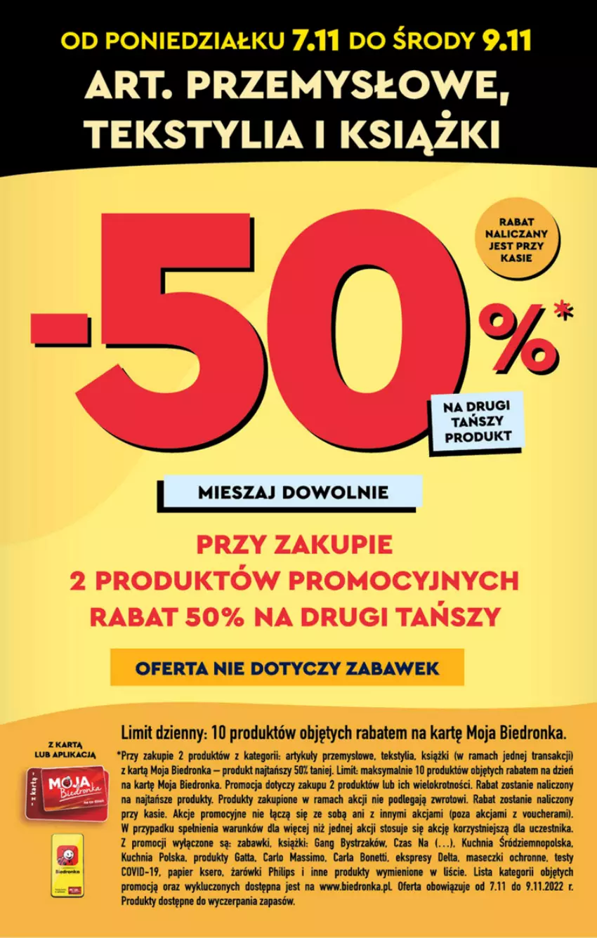 Gazetka promocyjna Biedronka - W tym tygodniu P - ważna 07.11 do 12.11.2022 - strona 52 - produkty: Dron, Gatta, Kuchnia, Lovi, Papier, Philips, Rama, Ser, Tran