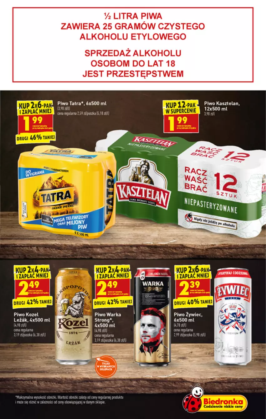 Gazetka promocyjna Biedronka - W tym tygodniu - ważna 06.12 do 12.12.2021 - strona 47 - produkty: Gra, Kasztelan, LANA, Piwa, Piwo, Tatra, Warka