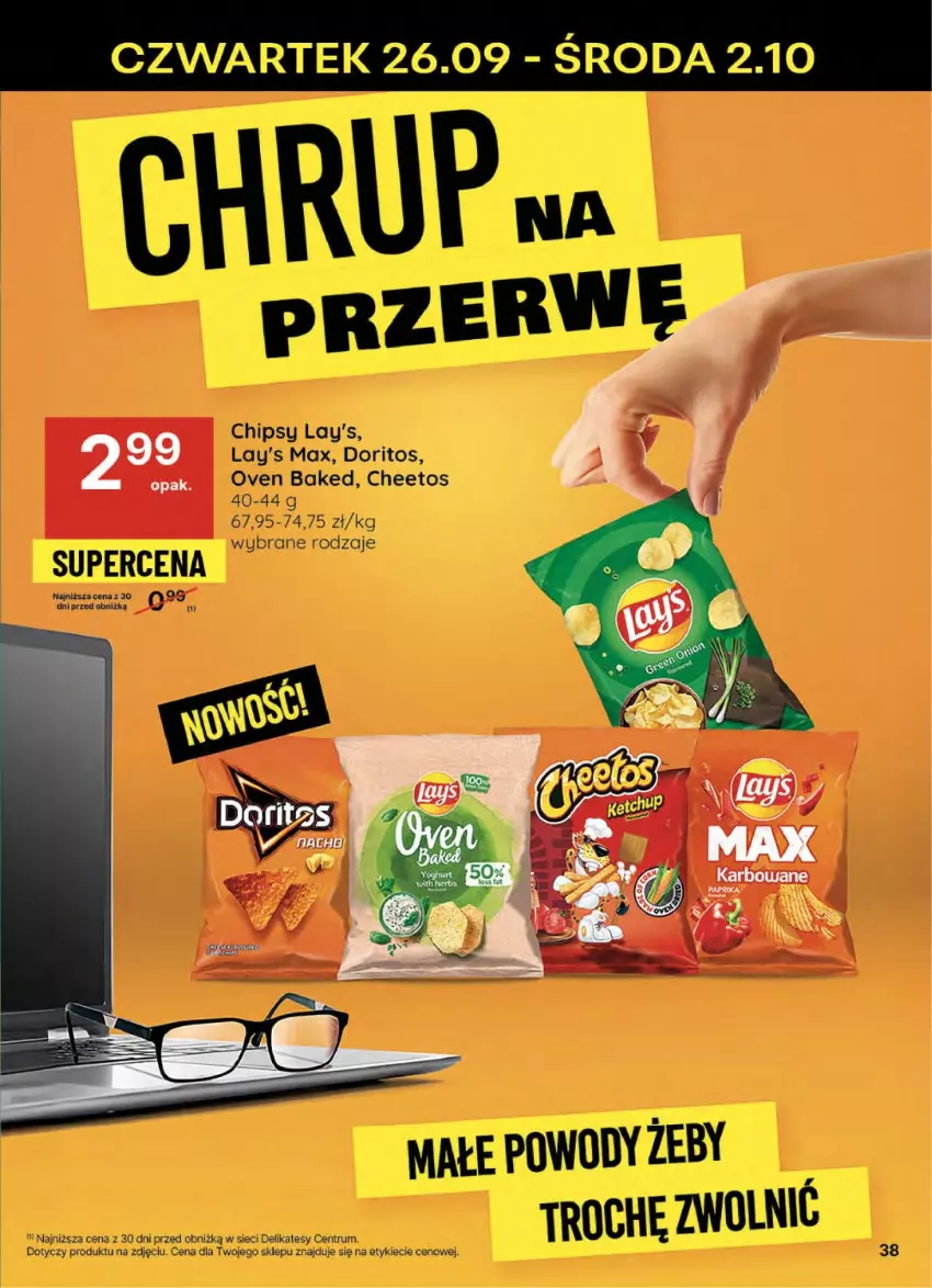 Gazetka promocyjna Delikatesy Centrum - NOWA GAZETKA Delikatesy Centrum od 26 września! 26.09-02.10.2024 - ważna 26.09 do 02.10.2024 - strona 38 - produkty: Cheetos, Chipsy, Rum