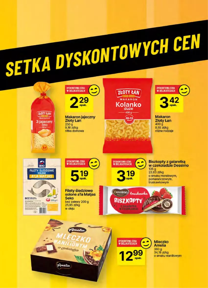 Gazetka promocyjna Delikatesy Centrum - NOWA GAZETKA Delikatesy Centrum od 26 września! 26.09-02.10.2024 - ważna 26.09 do 02.10.2024 - strona 49 - produkty: Biszkopty, Gala, Makaron, Matjas, Olej, SEKO