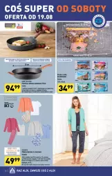 Gazetka promocyjna Aldi - Pełna oferta - Gazetka - ważna od 12.08 do 12.08.2023 - strona 36 - produkty: Piec, Top, Puzzle, T-shirt, Wełna, Spodnie, Patelnia, Piżama, Queentex