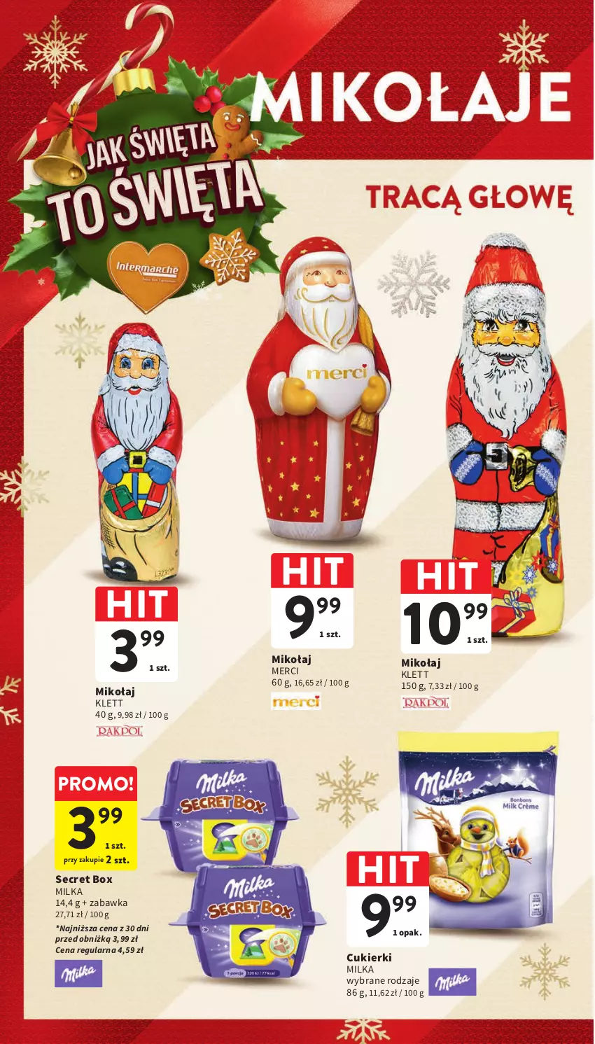 Gazetka promocyjna Intermarche - Gazetka Intermarche - ważna 23.11 do 29.11.2023 - strona 10 - produkty: Cukier, Cukierki, Merci, Milka, Zabawka