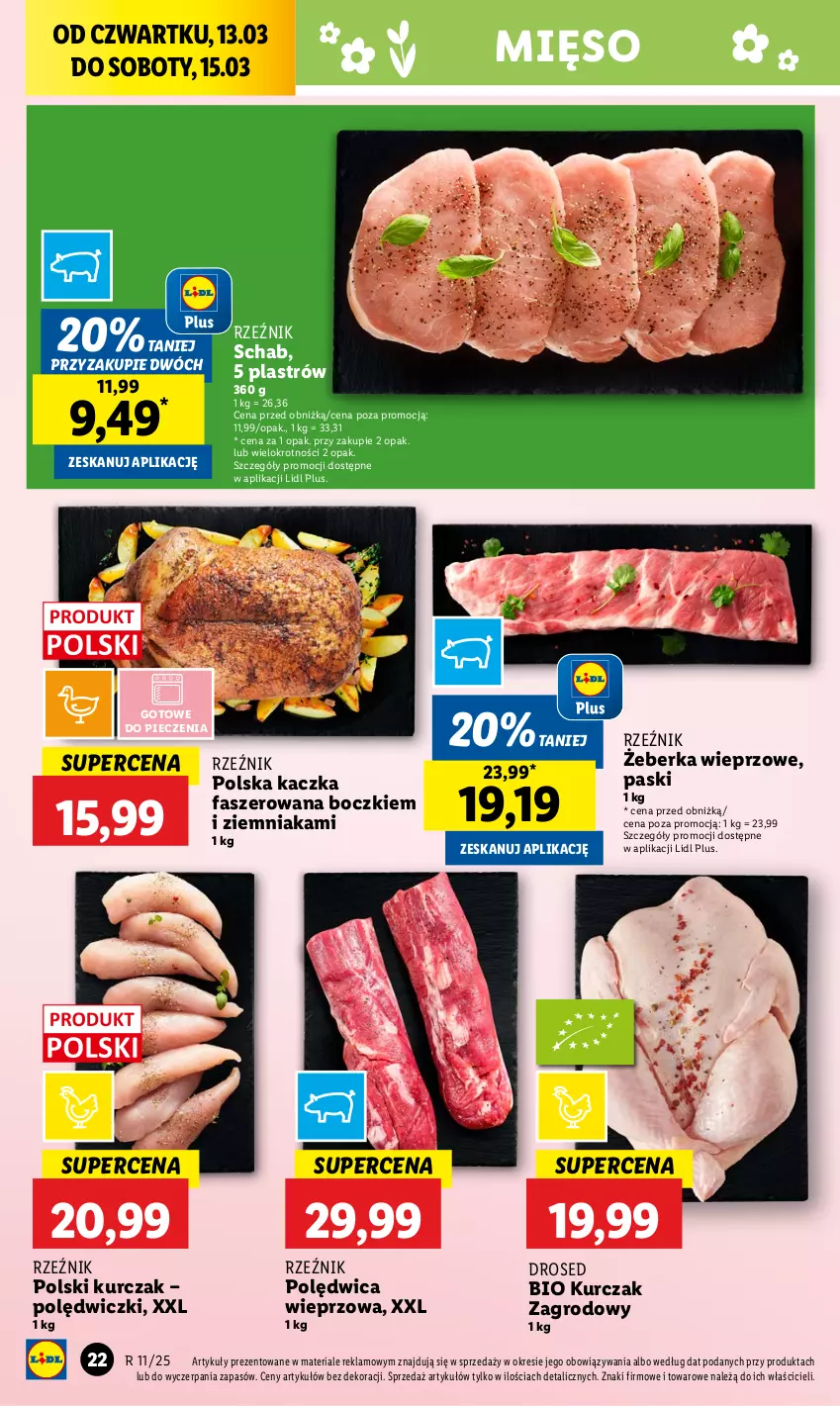 Gazetka promocyjna Lidl - GAZETKA - ważna 13.03 do 15.03.2025 - strona 28 - produkty: Fa, Kaczka, Kaczka faszerowana, Kurczak, Mięso, Piec, Polędwica