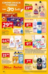 Gazetka promocyjna Auchan - Gazetka 30 Lat Hipermarket Auchan - Gazetka - ważna od 18.02 do 18.02.2026 - strona 32 - produkty: Płyn do prania, Ludwik, Lovela, Perfum, Odplamiacz, Woolite, Płyn do płukania, Chusteczki, Kapsułki do prania, Lenor, Fa