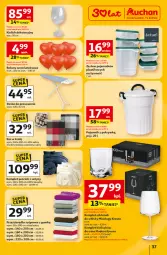 Gazetka promocyjna Auchan - Gazetka 30 Lat Hipermarket Auchan - Gazetka - ważna od 18.02 do 18.02.2026 - strona 37 - produkty: Ser, Koc, Deska do prasowania, Pościel, Balony, Pojemnik z pokrywką, Pojemnik, Prześcieradło, Whisky, Komplet pościeli