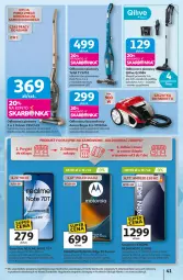 Gazetka promocyjna Auchan - Gazetka 30 Lat Hipermarket Auchan - Gazetka - ważna od 18.02 do 18.02.2026 - strona 41 - produkty: Odkurzacz, Redmi Note, Por, Gra, Amol, Motorola, Szczotka, Pojemnik, Odkurzacz bezprzewodowy, Fusion, Tefal, Bateria, Zelmer, Amica, Smartfon, Akumulator, Fa