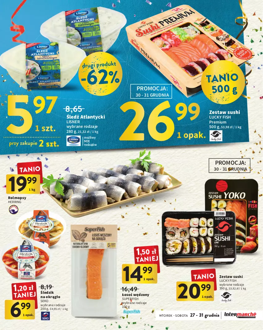 Gazetka promocyjna Intermarche - Gazetka Intermarche - ważna 27.12.2022 do 11.01.2023 - strona 15 - produkty: Lisner, Mop, SEKO, Sushi