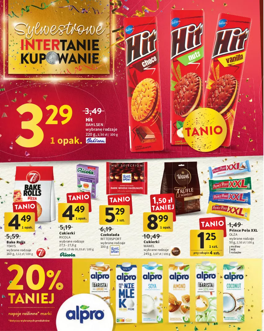 Gazetka promocyjna Intermarche - Gazetka Intermarche - ważna 27.12.2022 do 11.01.2023 - strona 22 - produkty: Bake Rolls, Cukier, Cukierki, Czekolada, Napoje, Por, Prince Polo, Sport, Wawel