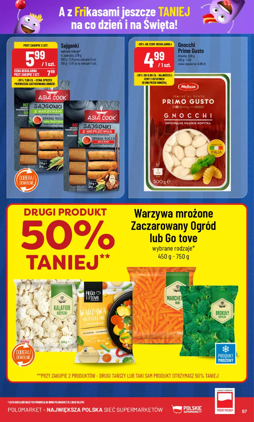 Gazetka promocyjna PoloMarket - Gazetka pomocyjna - ważna 27.11 do 03.12.2024 - strona 57 - produkty: Gin, Gnocchi, Kopytka, Ogród, Warzywa