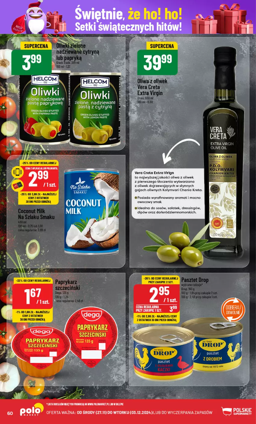 Gazetka promocyjna PoloMarket - Gazetka pomocyjna - ważna 27.11 do 03.12.2024 - strona 60 - produkty: Dega, Dres, Fa, Kret, LG, Oliwa z oliwek, Papryka, Paprykarz, Pasztet, Sałat, Sos